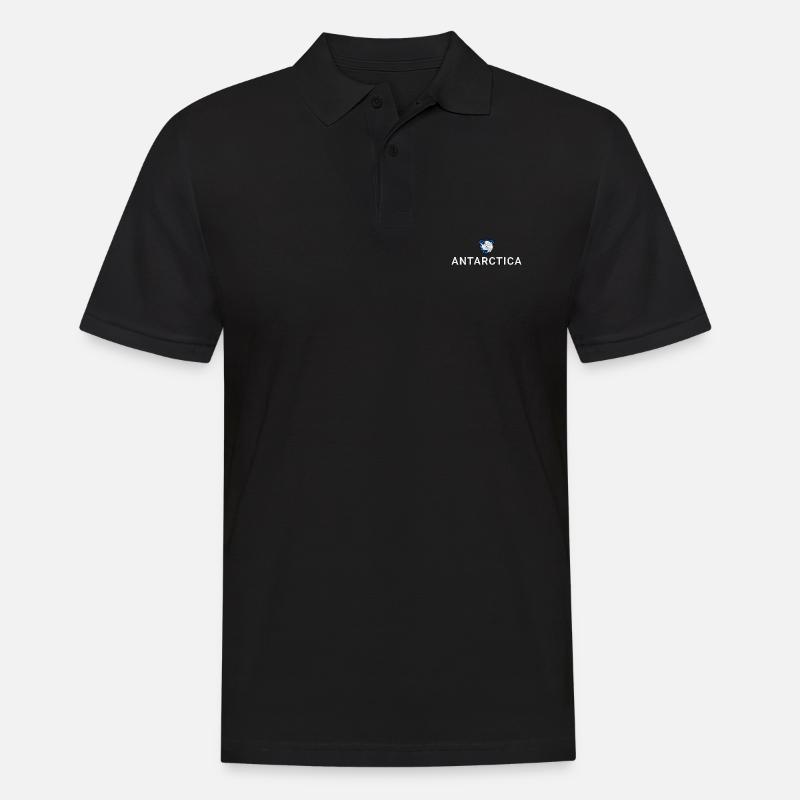 Antarktis - Männer Poloshirt - Schwarz