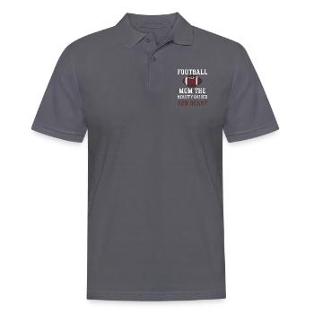 Football Mom The Beauty Raised H... - Männer Poloshirt - Anthrazit - Vorne - Nico (186cm)