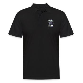 3D Drucker CNC Maschine - Männer Poloshirt - Schwarz - Vorne - Kai (181cm)