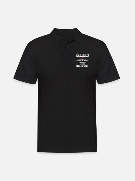Der Bonuspapa - Männer Poloshirt - Schwarz