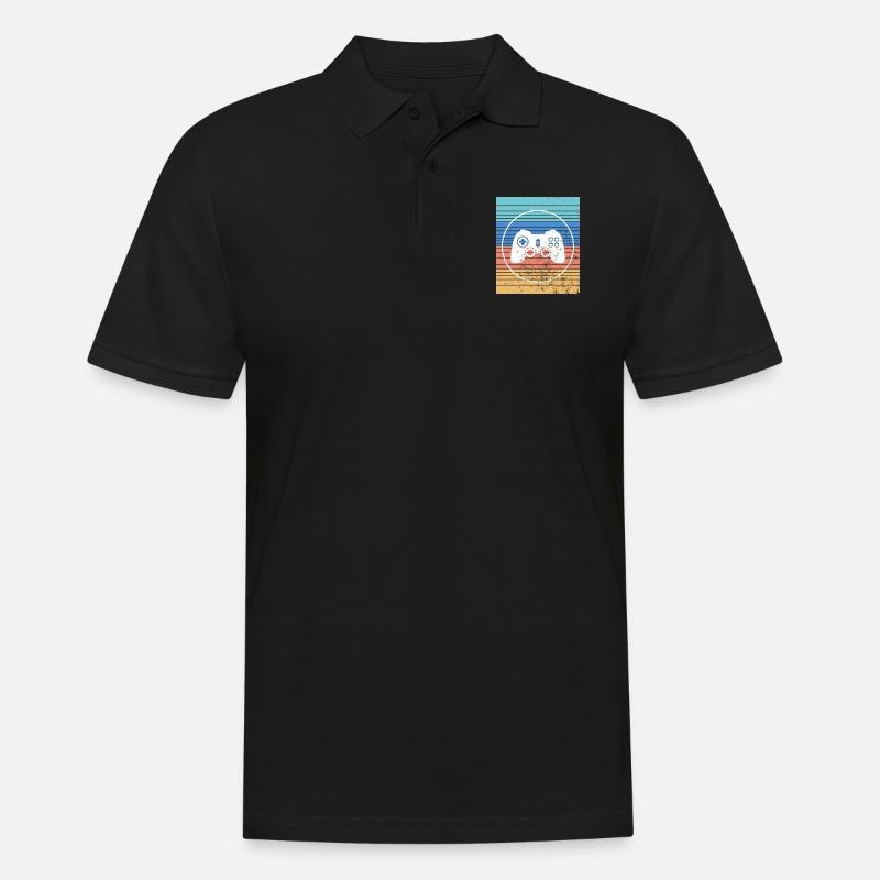 Videospiele Kontroller - Männer Poloshirt - Schwarz