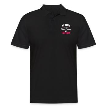 Je suis une Sapeur Pompier qui déchire - Polo Homme - noir - Devant - Kai (181cm)