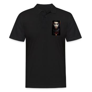 Red Warrior - Men's Polo Shirt - black - Front - Kai (181cm)