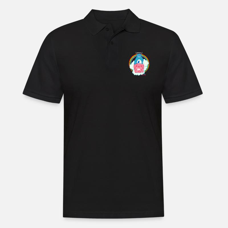 Freche Bären - Männer Poloshirt - Schwarz