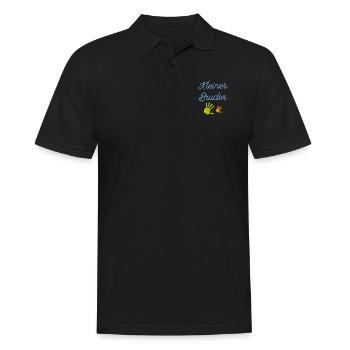 Kleiner Bruder T-Shirt - Männer Poloshirt - Schwarz - Vorne - Kai (181cm)