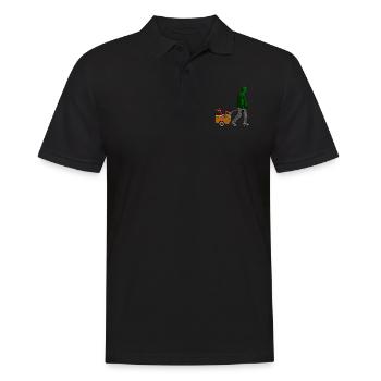 Pyro Pyrotechnik Feuerwerk - Männer Poloshirt - Schwarz - Vorne - Kai (181cm)