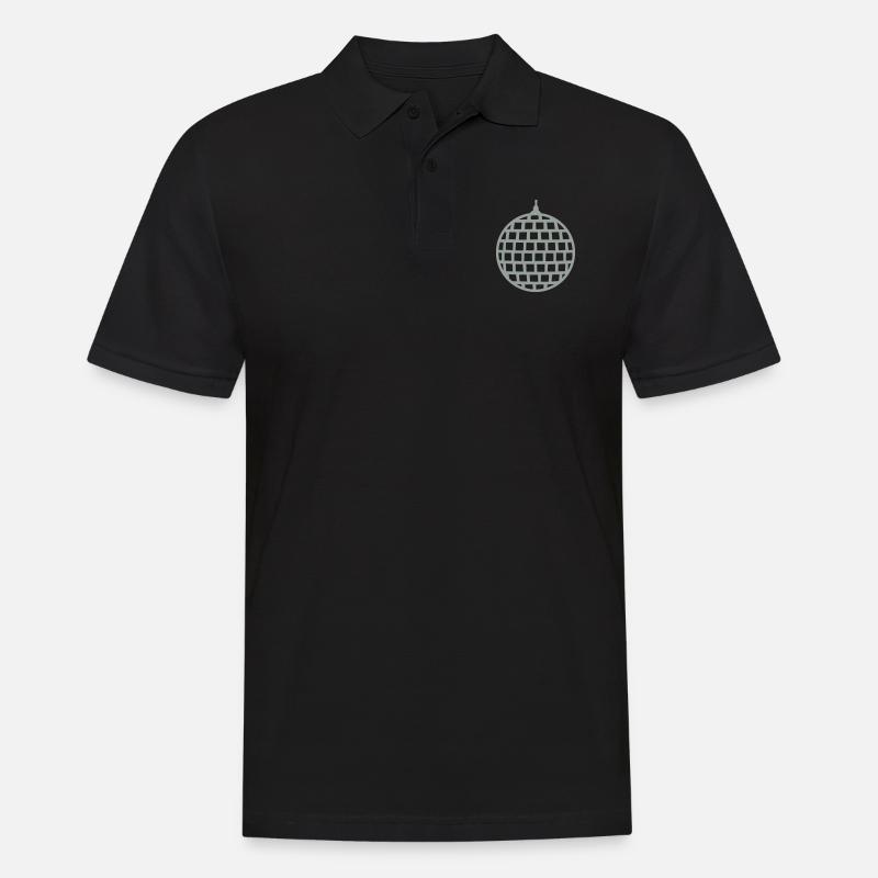 Disco - Männer Poloshirt - Schwarz