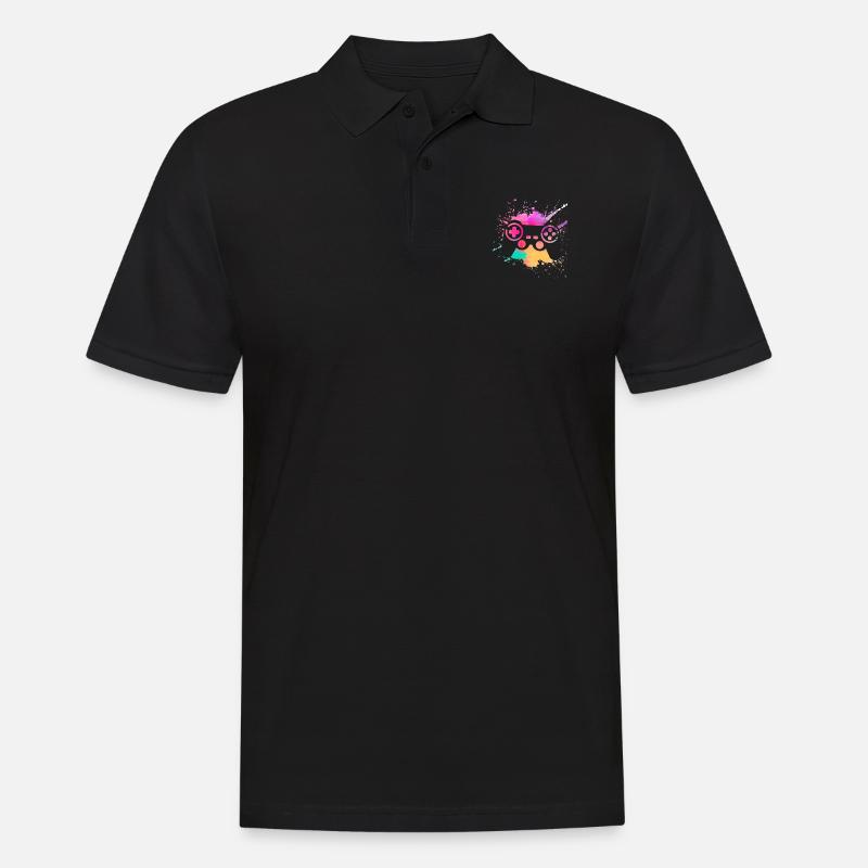Spieler - Männer Poloshirt - Schwarz