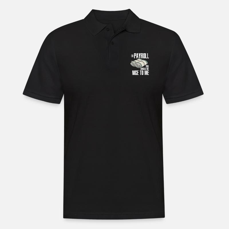 Human Resource Be Nice To Me - Männer Poloshirt - Schwarz