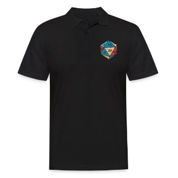 RPG rpg tabletop roleplaying games gamer role-play - Men's Polo Shirt - black - Front - Kai (181cm)