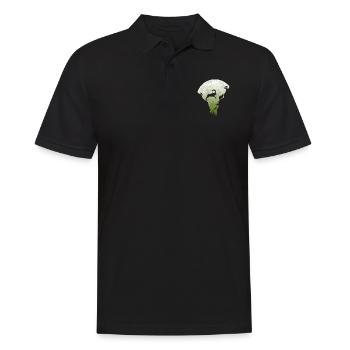 Springender Steinbock - Männer Poloshirt - Schwarz - Vorne - Kai (181cm)