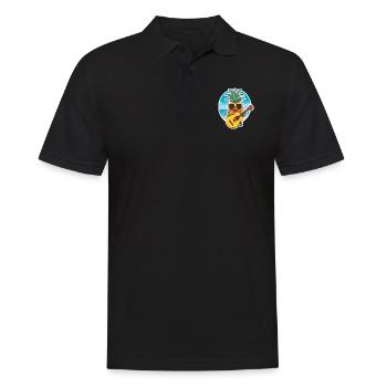 Ukulele Pineapple - Männer Poloshirt - Schwarz - Vorne - Kai (181cm)