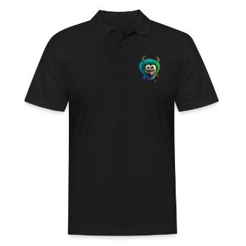 Joyeux Halloween mignon monstre langue de plaisir effrayant - Polo Homme - noir - Devant - Kai (181cm)