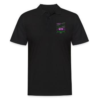 birthday present birthday present idea humor - Männer Poloshirt - Schwarz - Vorne - Kai (181cm)
