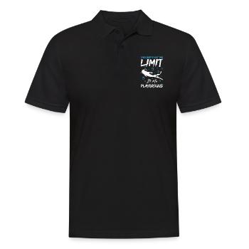 La profondeur n’est pas une limite, c’est mon terrain de jeu - Polo Homme - noir - Devant - Kai (181cm)