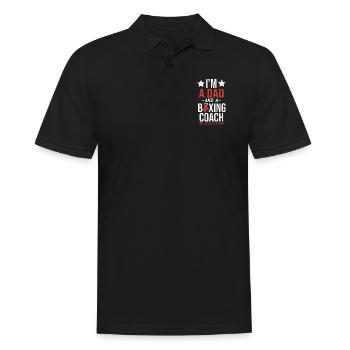 I'm A Dad And Boxing Coach - Männer Poloshirt - Schwarz - Vorne - Kai (181cm)