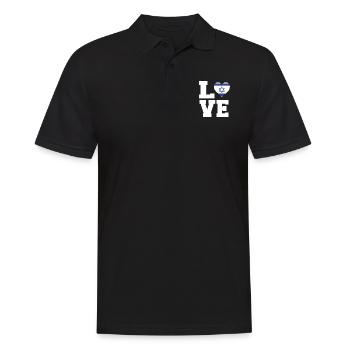 Zypern - Männer Poloshirt - Schwarz - Vorne - Kai (181cm)