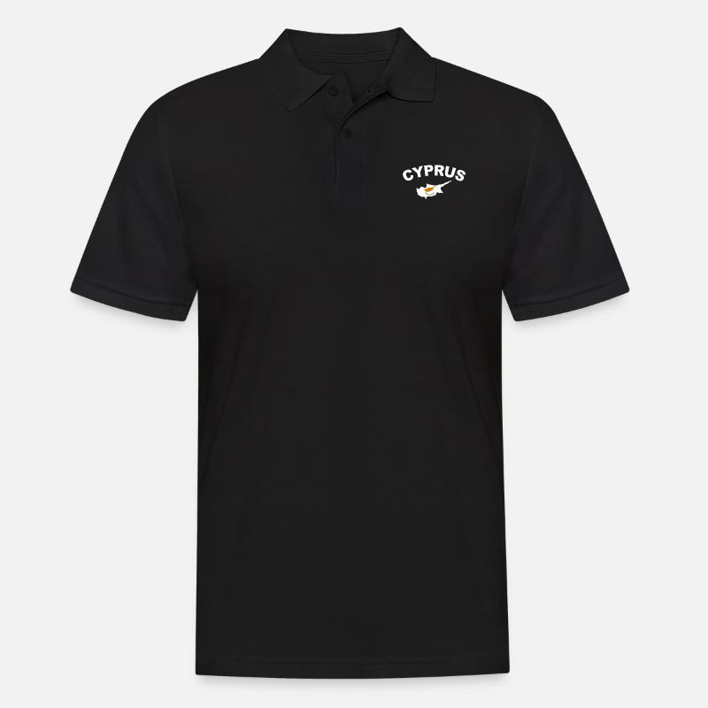 Zypern - Männer Poloshirt - Schwarz