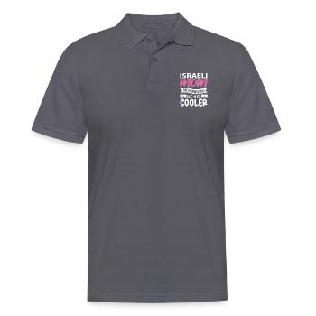 Israël - Polo Homme - charbon - Devant - Nico (186cm)