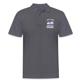 Israël - Polo Homme - charbon - Devant - Nico (186cm)
