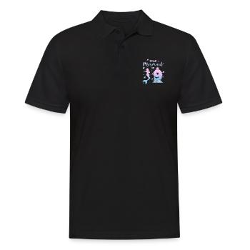 Diese Meerjungfrau ist 9 - Männer Poloshirt - Schwarz - Vorne - Kai (181cm)