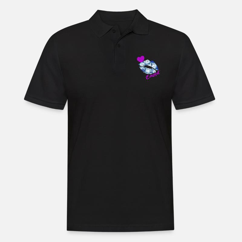 Eisbader Winterschwimmer-saison Eiszeit Kneipp - Männer Poloshirt - Schwarz