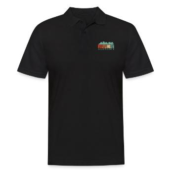 Reutlingen - Männer Poloshirt - Schwarz - Vorne - Kai (181cm)