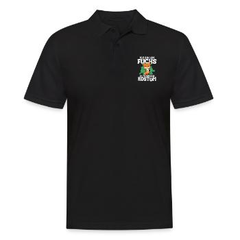 Ich Bin Ein Fuchs Im Menschen Kostum - Männer Poloshirt - Schwarz - Vorne - Kai (181cm)