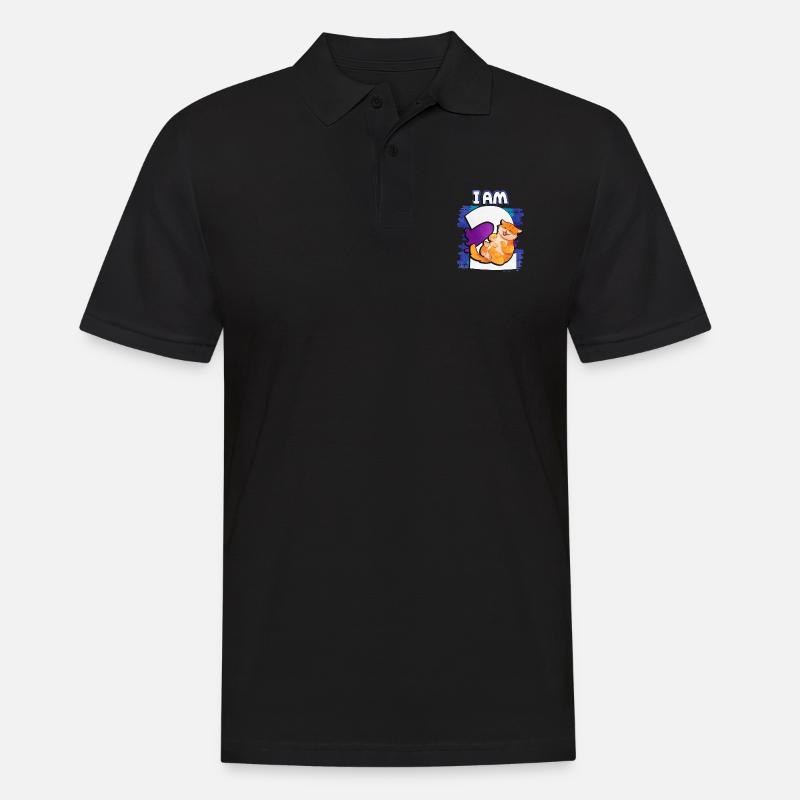 Ich Bin 2 Katze - Männer Poloshirt - Schwarz