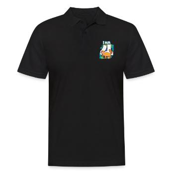 I am 4 cat - Men's Polo Shirt - black - Front - Kai (181cm)