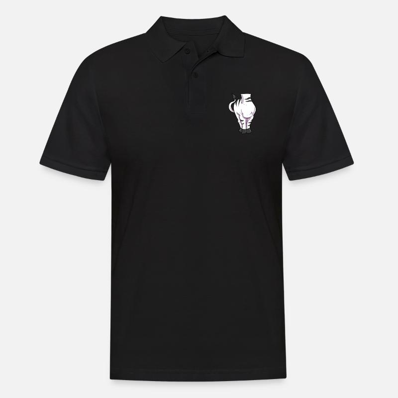 Zebra Kostüm - Männer Poloshirt - Schwarz