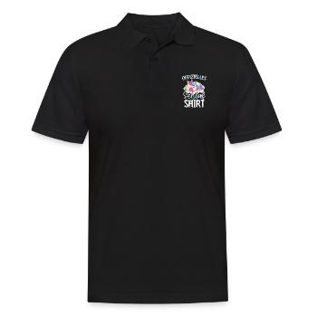 Offizielles Schlafshirt Einhorn - Männer Poloshirt - Schwarz - Vorne - Kai (181cm)