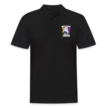 Nerv Nicht Bin Am Zocken Robben - Männer Poloshirt - Schwarz - Vorne - Kai (181cm)