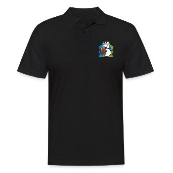 I am 6 sloth - Men's Polo Shirt - black - Front - Kai (181cm)