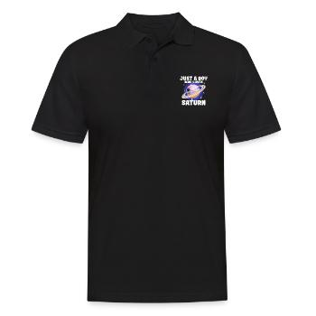 Cadeau de la planète Saturne - Polo Homme - noir - Devant - Kai (181cm)