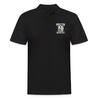 Positiv Auf Müde Getestet Panda - Männer Poloshirt - Schwarz - Vorne - Kai (181cm)