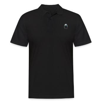Erde - Männer Poloshirt - Schwarz - Vorne - Kai (181cm)