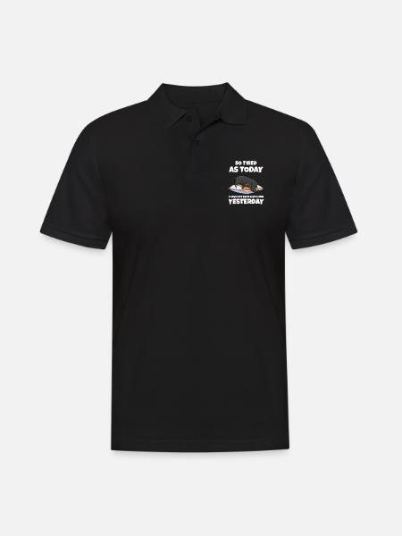 Sleeping Sweet Gift - Men's Polo Shirt - black