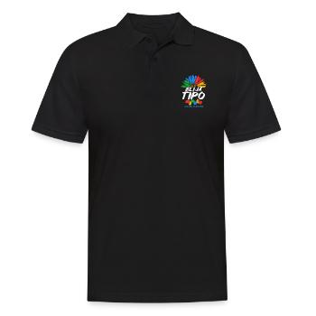 Cadeau autisme autisme - Polo Homme - noir - Devant - Kai (181cm)