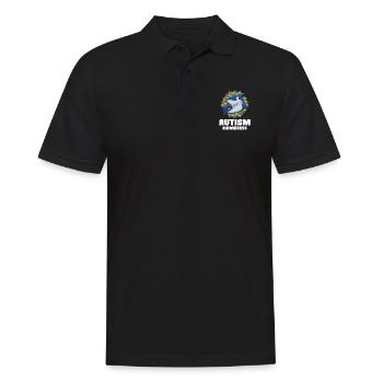 Cadeau autisme autisme - Polo Homme - noir - Devant - Kai (181cm)