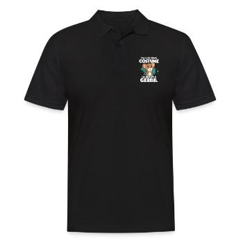 Gerbil Mouse Gift - Men's Polo Shirt - black - Front - Kai (181cm)