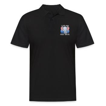 Zahn Zähne Zahnarzt Zahnmedizinische Angestellte - Männer Poloshirt - Schwarz - Vorne - Kai (181cm)
