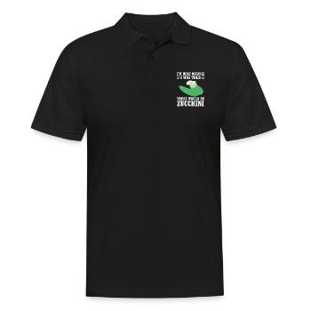 Courgette - Men's Polo Shirt - black - Front - Kai (181cm)