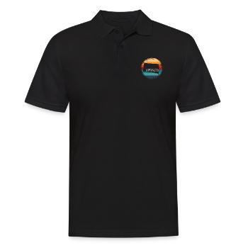South Dakota - Männer Poloshirt - Schwarz - Vorne - Kai (181cm)