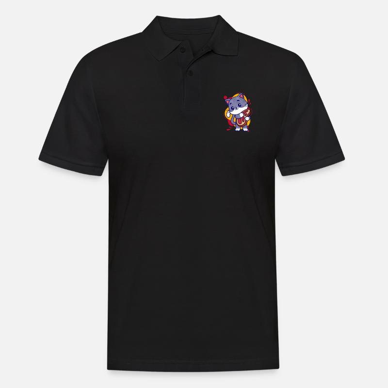 Steak - Männer Poloshirt - Schwarz