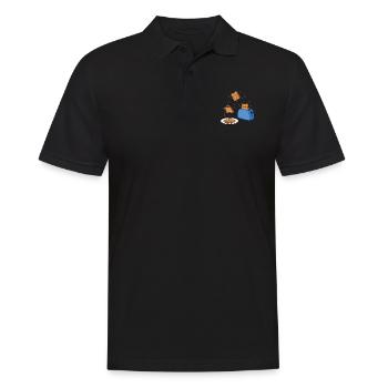 Toast - Men's Polo Shirt - black - Front - Kai (181cm)