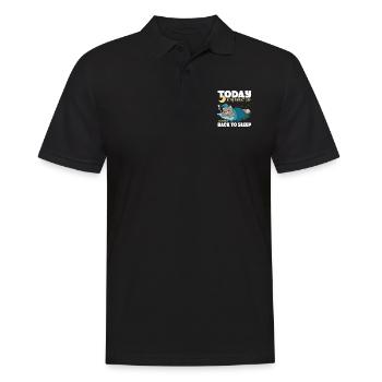 Today is the perfect day to fall asleep again - Men's Polo Shirt - black - Front - Kai (181cm)