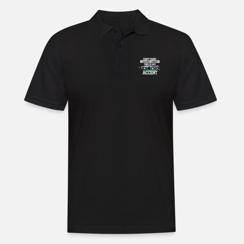 Libya - Männer Poloshirt - Schwarz