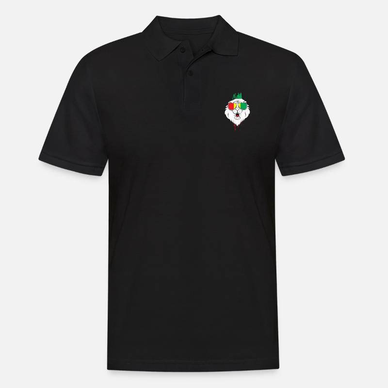 Guinea Queen - Männer Poloshirt - Schwarz