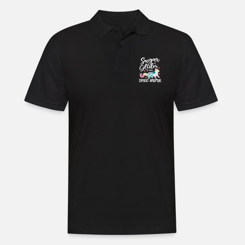 Sugar Glider Flughörnchen - Männer Poloshirt - Schwarz